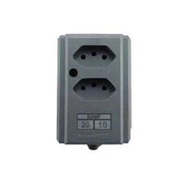 Tomada Barra Dupla 2P T 10/20A Cinza Interneed
