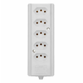 Tomada Barra Quintupla 2P T 10/20A Branco Interneed