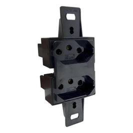 Tomada Dupla 2P T 20A para Condulete 9031 Preto Blux