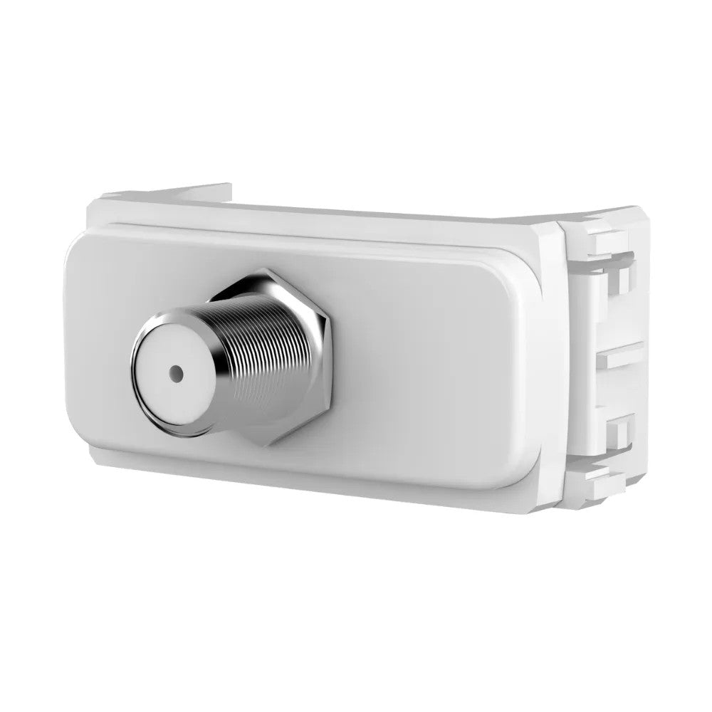 Tomada Módulo Antena TV Coaxial Branco Composé WEG
