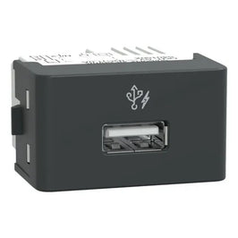 Tomada Módulo Carregador USB Tipo A Grafite Lunare UP Schneider S401501