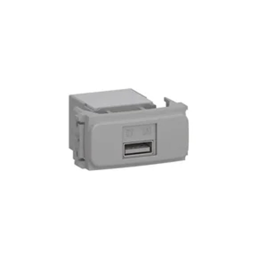 Tomada Módulo Keystone USB-A Cinza Compose WEG