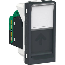 Tomada Módulo RJ45 8 Furos Cat5E Grafite Orion Schneider S70540094