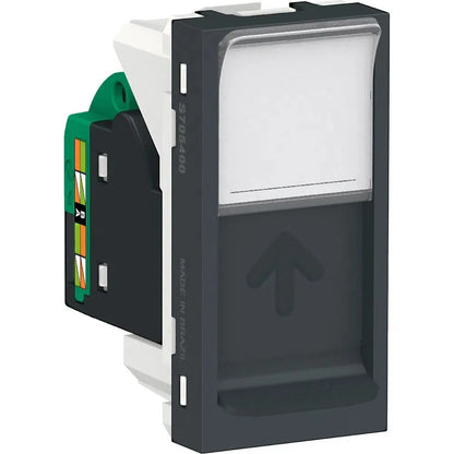 Tomada Módulo RJ45 8 Furos Cat5E Grafite Orion Schneider S70540094