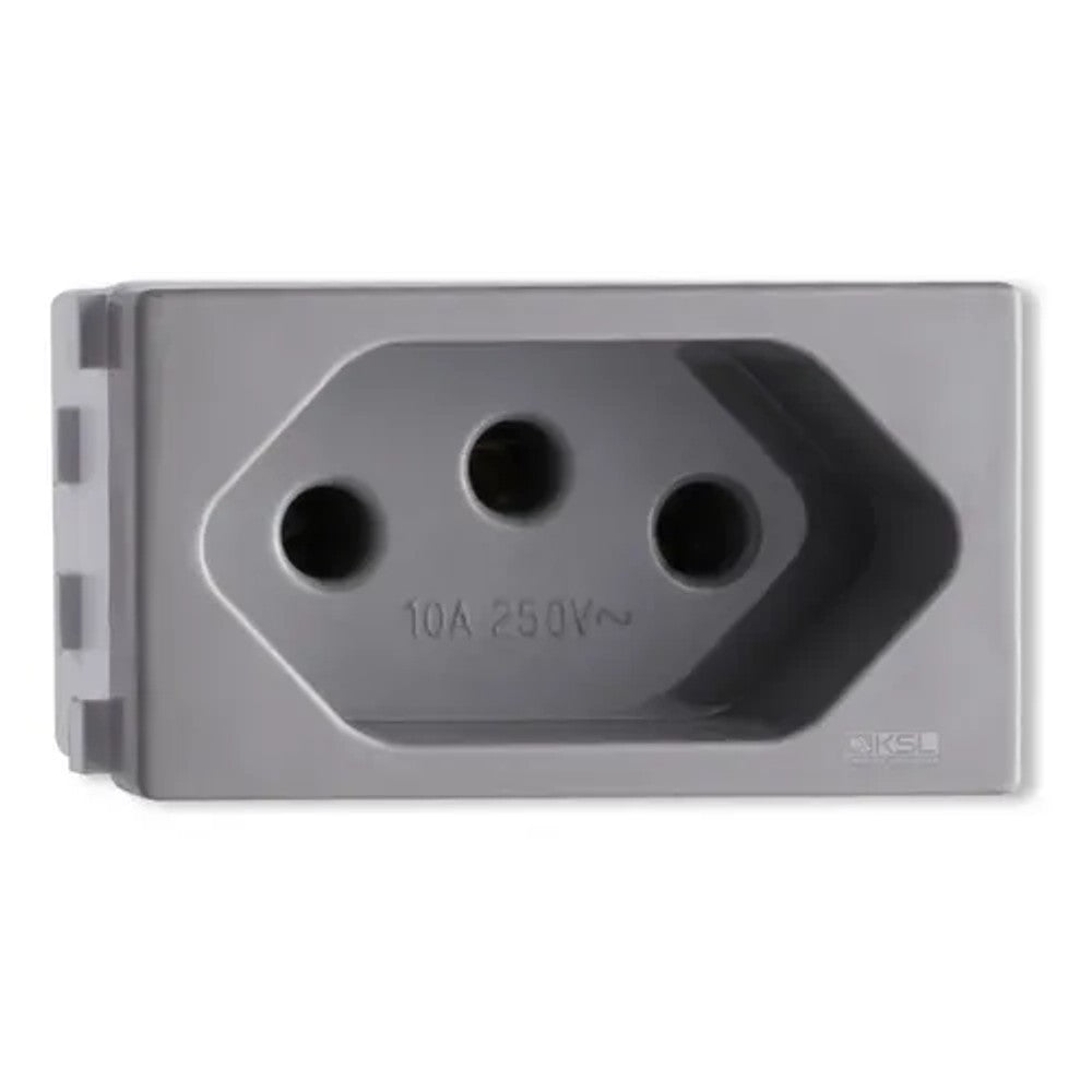 Tomada Modular 10A Para Condulete Cinza 161578 Blux