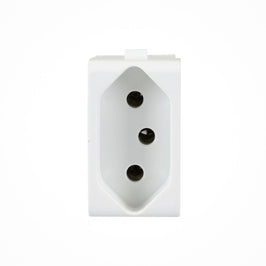 Tomada Modular 2P T 10A Branco Lunare 4721 Schneider