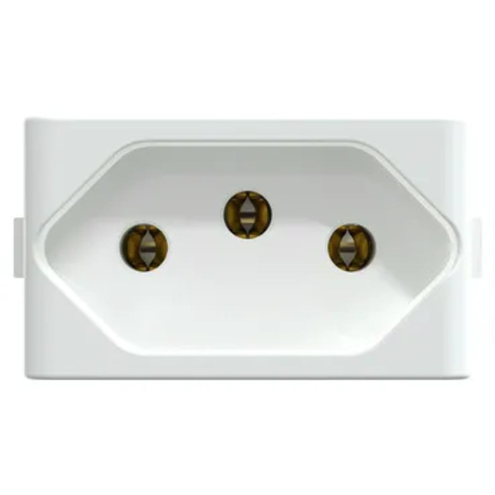 Tomada Modular 2P T 10A Branco S401100 Lunare Up