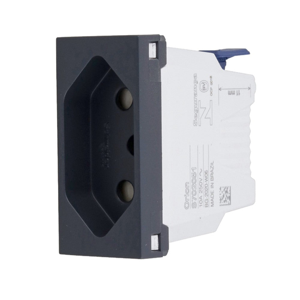 Tomada Modular 2P T 10A Cinza Orion Schneider S70205194