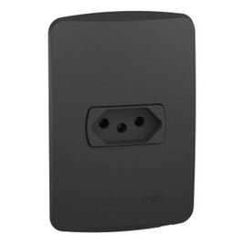 Tomada Modular 2P T 10A Grafite Miluz Schneider