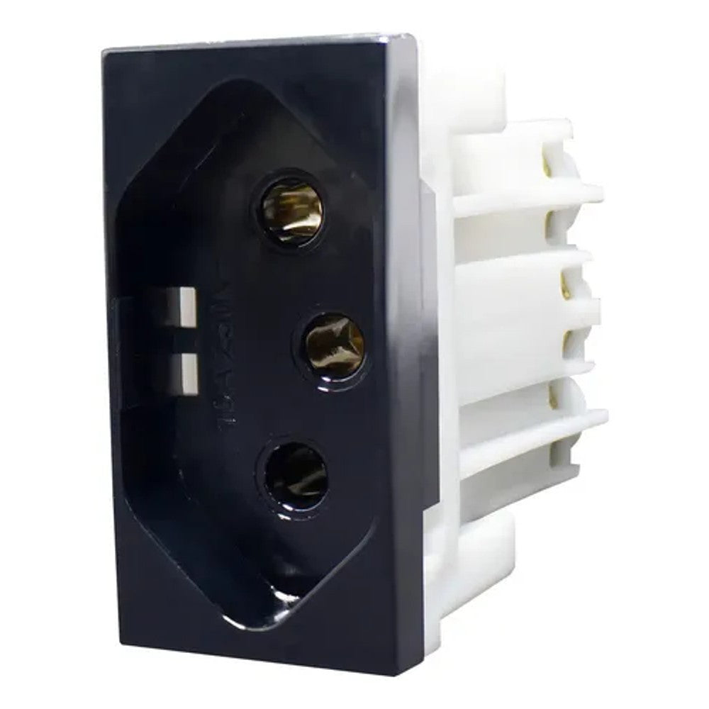 Tomada Modular 2P T 10A Preto Alumbra Inova Pro Class