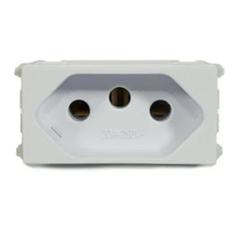 Tomada Modular 2P T 20A Branco Refinatto WEG