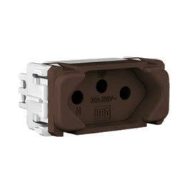 Tomada Modular 2P T 20A Marrom Composé WEG