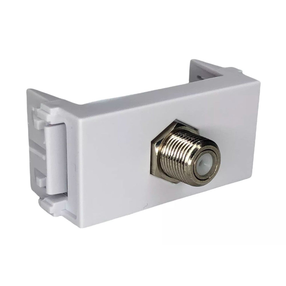 Tomada Modular Antena TV Coaxial Branco Refinatto WEG