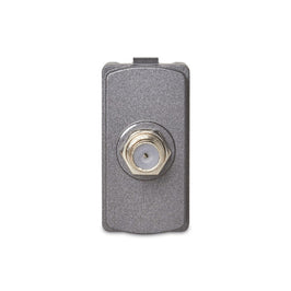 Tomada Modular Antena TV Coaxial Grafite Miluz Schneider