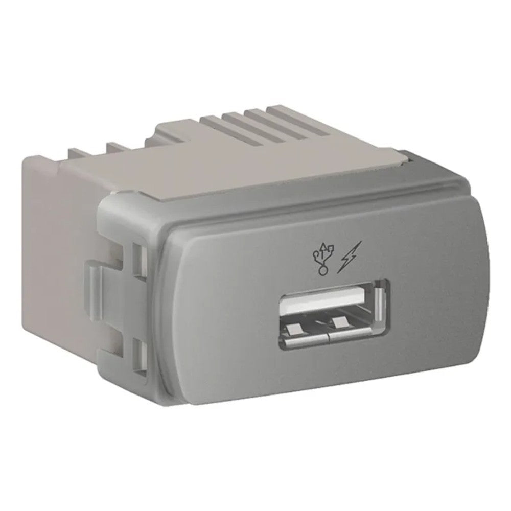Tomada Modular Com USB Alumínio 70812 Miluz Schneider