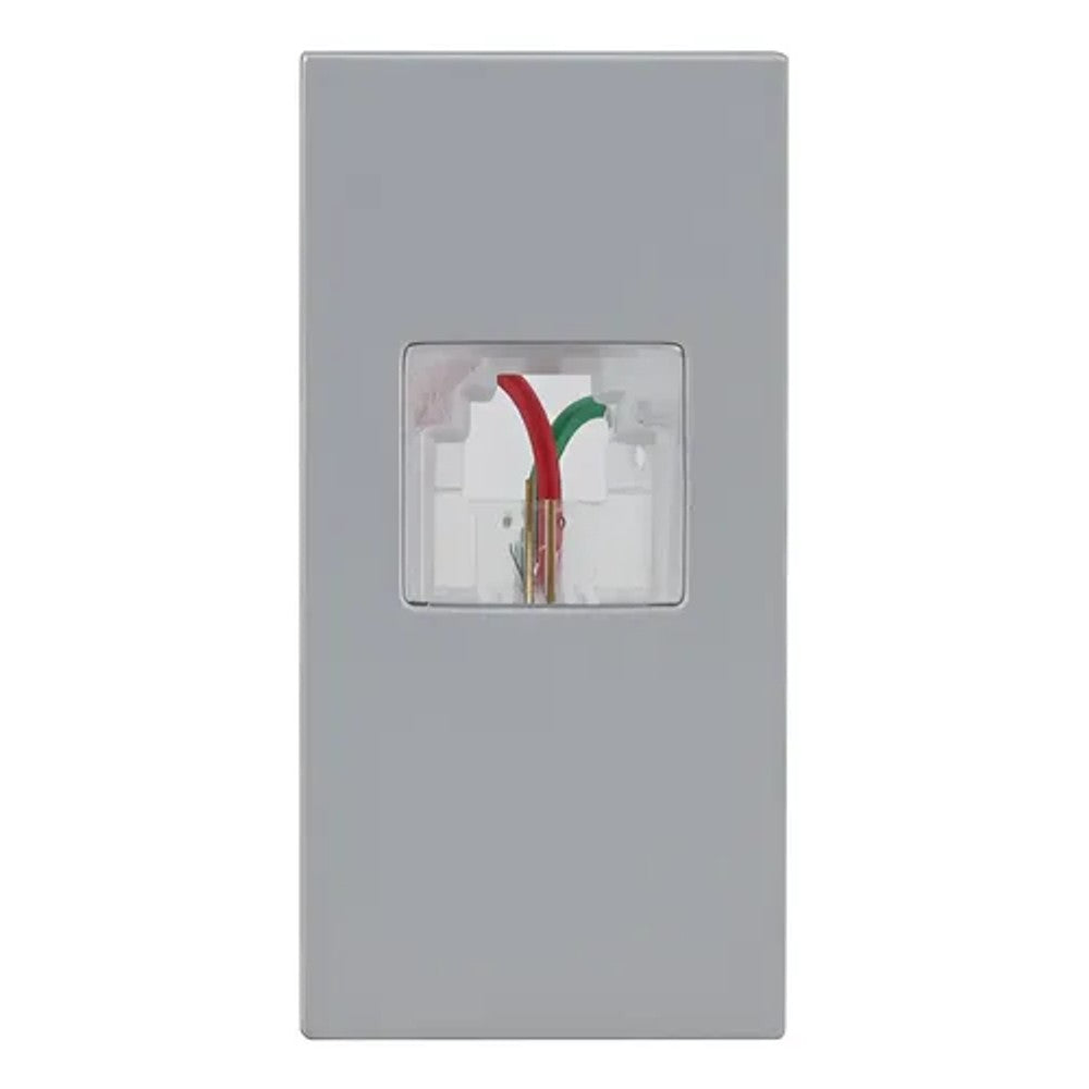 Tomada Modular RJ11 2 Vias Alumínio Linha Orion Schneider