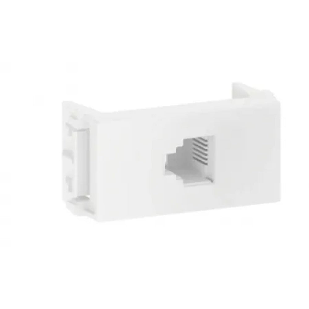Tomada Modular RJ11 4 Fios Branco Refinatto WEG