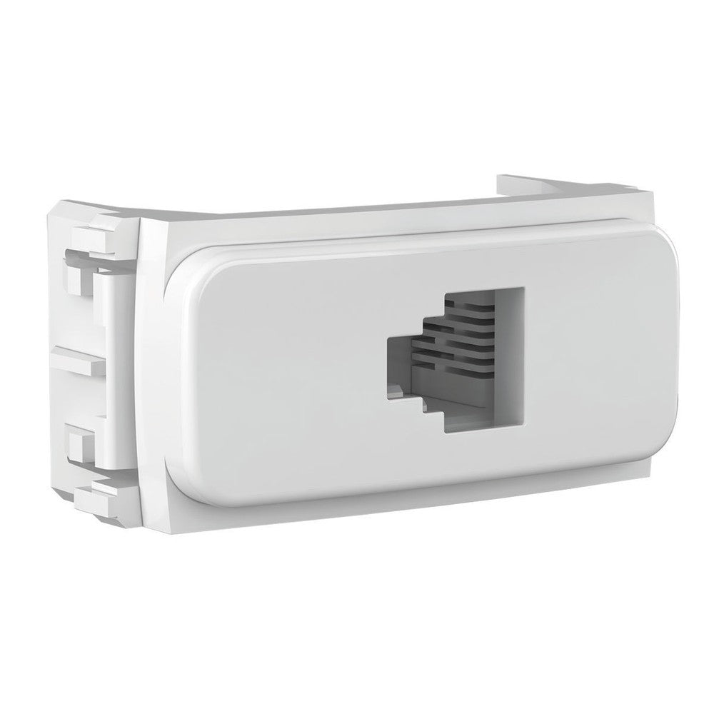 Tomada Modular RJ11 4 Fios Marfim Linha Composé WEG