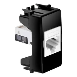 Tomada Modular RJ11 4 Fios Preto Refinatto WEG