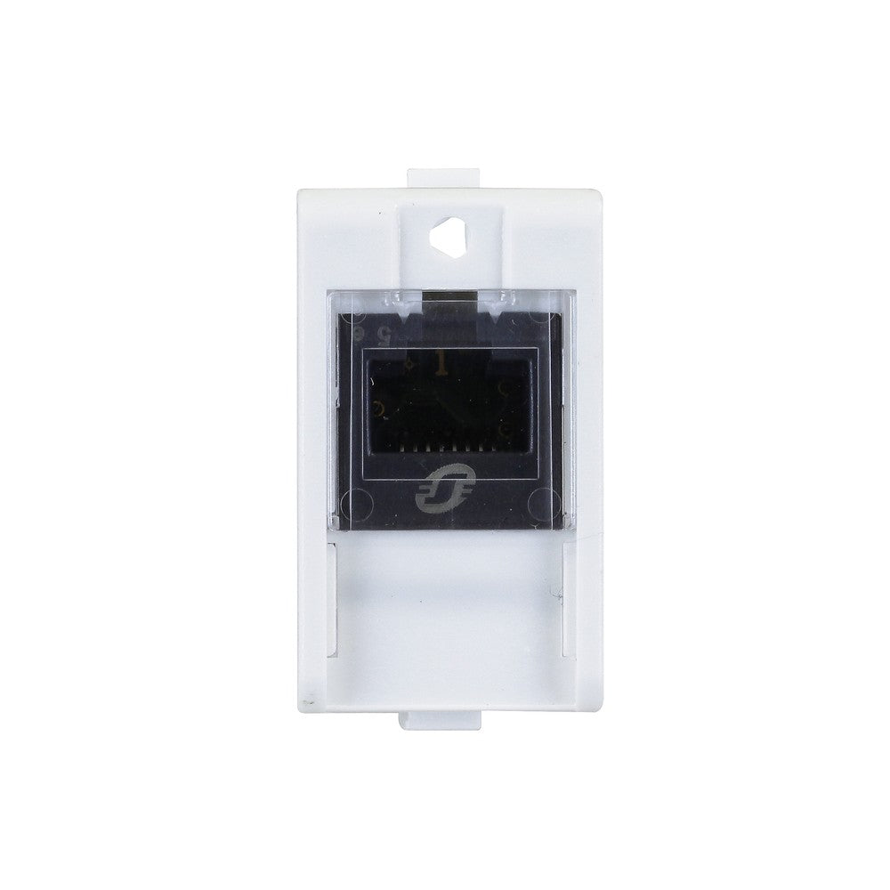 Tomada Modular RJ45 8 Fios CAT5 Branco Brilhante Lunare UP Schneider