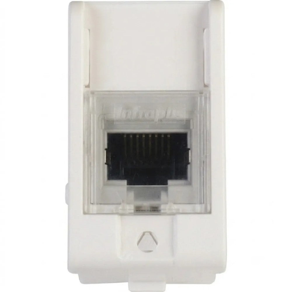 Tomada Modular RJ45 8 Fios CAT6 Branco Lunare Schneider 47781