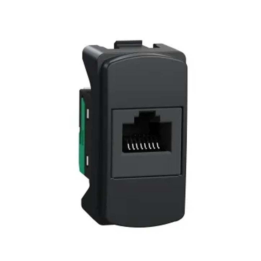 Tomada Modular RJ45 CAT5E Grafite 74101 Miluz Schneider