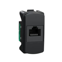 Tomada Modular RJ45 CAT5E Grafite 74101 Miluz Schneider