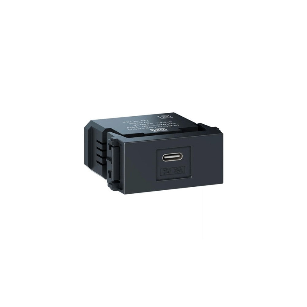 Tomada Modular USB-C Grafite Esatta WEG