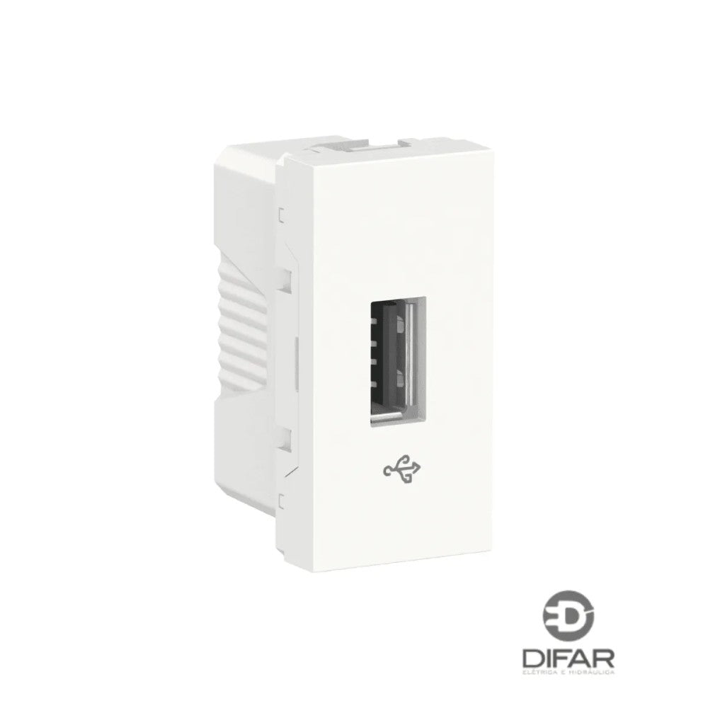 Tomada Modular USB de Dados Branco Orion S70547104 Schneider