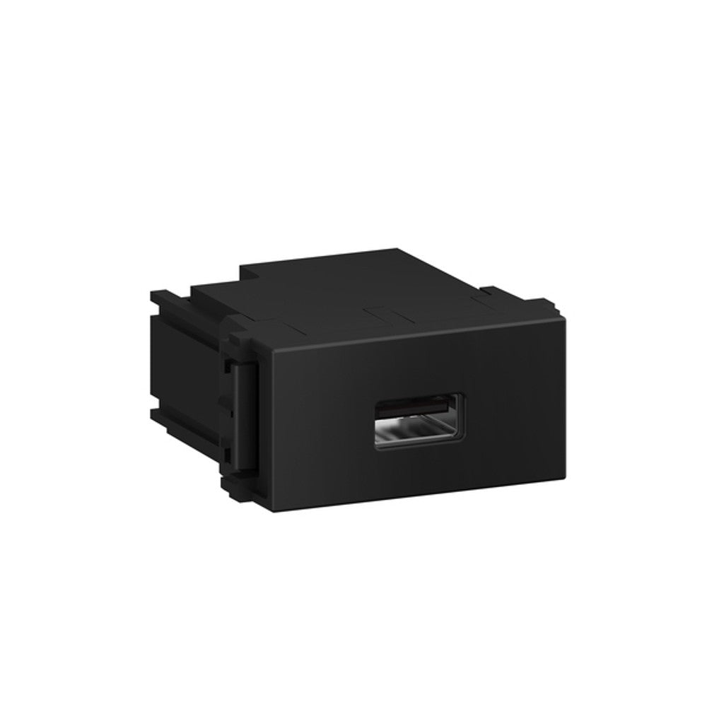Tomada Modular com Carregador USB Preto Refinatto WEG