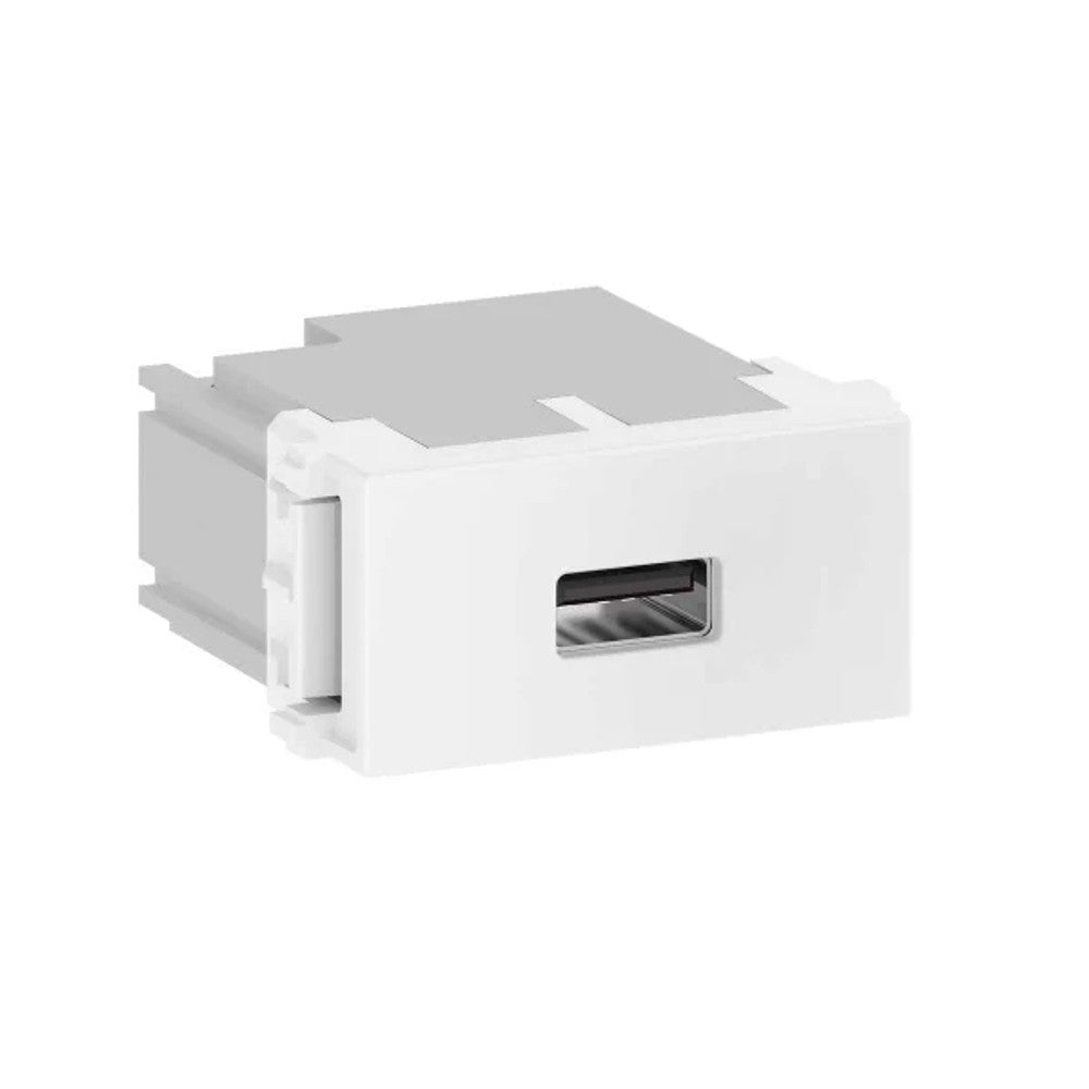 Tomada Modular com USB Branco Refinatto WEG