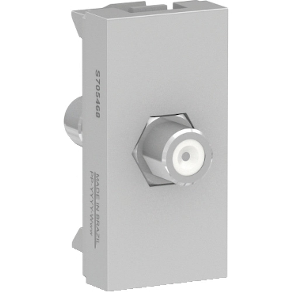 Tomada Modular para Antena de TV Coaxial Alumínio S70546874 Orion Schneider