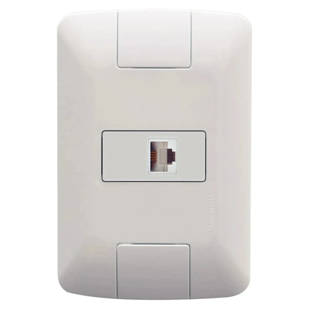 Tomada RJ11 com Placa Branco Aria Tramontina 57241019