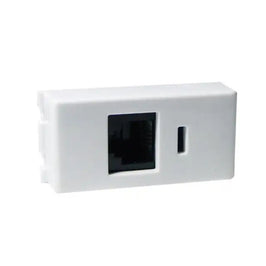 Tomada RJ11 com Placa Branco Liz Tramontina
