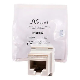 Tomada RJ45 8 Vias CAT6 Branco EVO SNAP Nexans