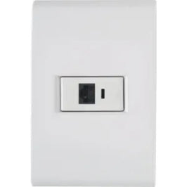 Tomada RJ45 CAT6 com Placa Branco Liz Tramontina