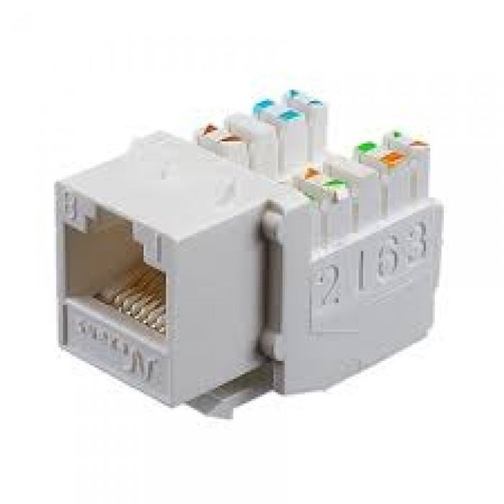Tomada RJ45 Fêmea 8 Vias CAT5E Branca Nexans