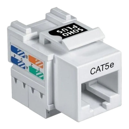 Tomada RJ45 Fêmea 8 Vias CAT5E Branco Fast Track GTS