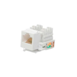 Tomada RJ45 Fêmea 8 Vias CAT5E Branco Mpt