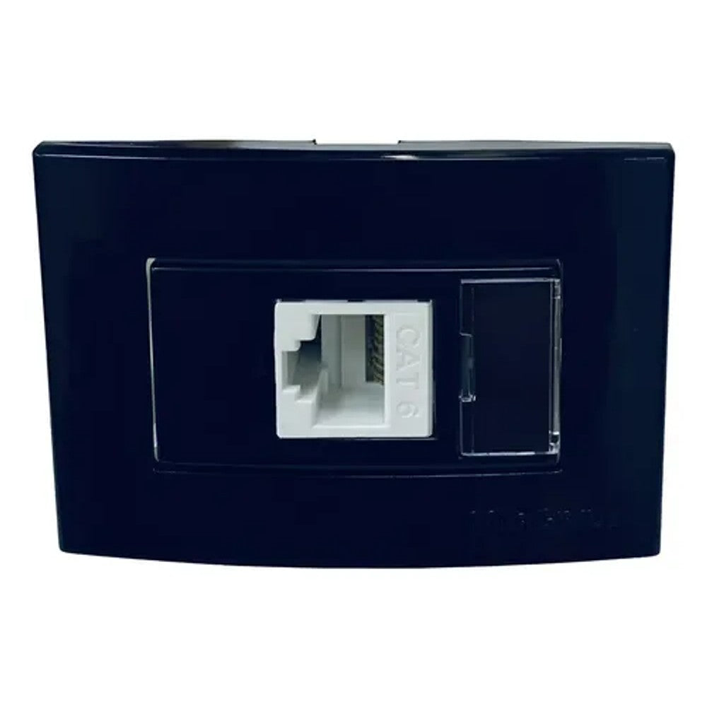 Tomada RJ45 para Móvel Preto 17514 Margirius