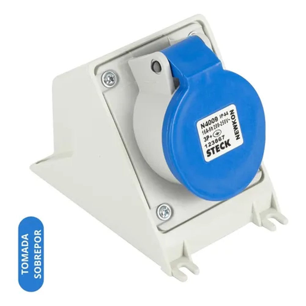 Tomada Sobrepor 3P T 16A 250V N4009 Steck