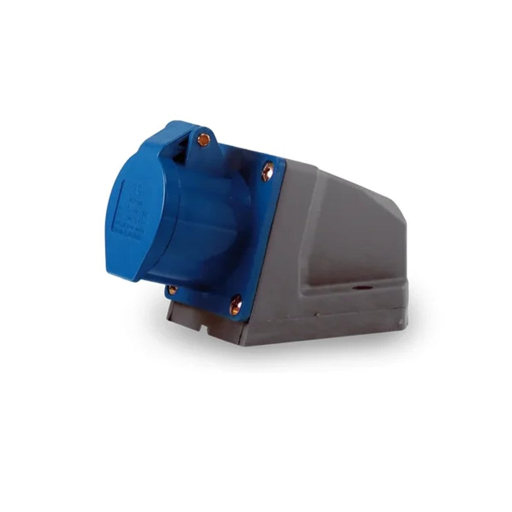 Tomada Sobrepor 3P T N 16A 240V 9H 5009 Soprano