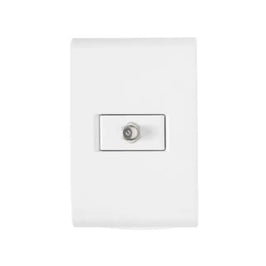 Tomada de Antena para TV com Placa Branco Liz Tramontina