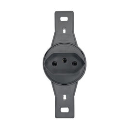 Tomada de Embutir 2P T 10A Redonda Preto