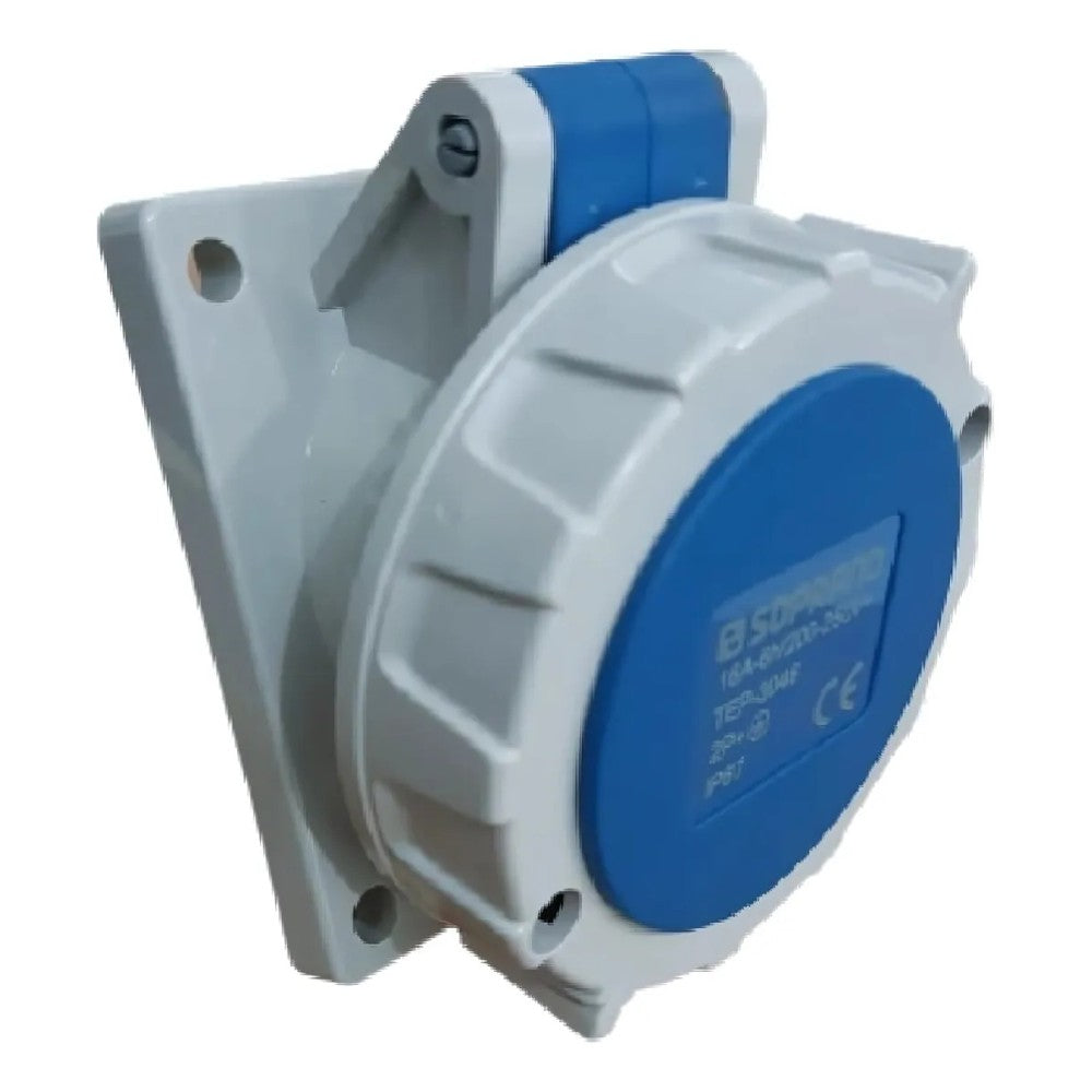 Tomada de Embutir 2P T 16A 240V 6H 3046 Soprano