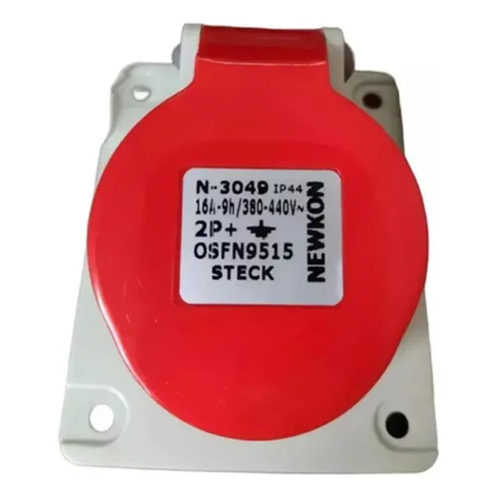 Tomada de Embutir 2P T 16A 440V 9H N3049 Steck