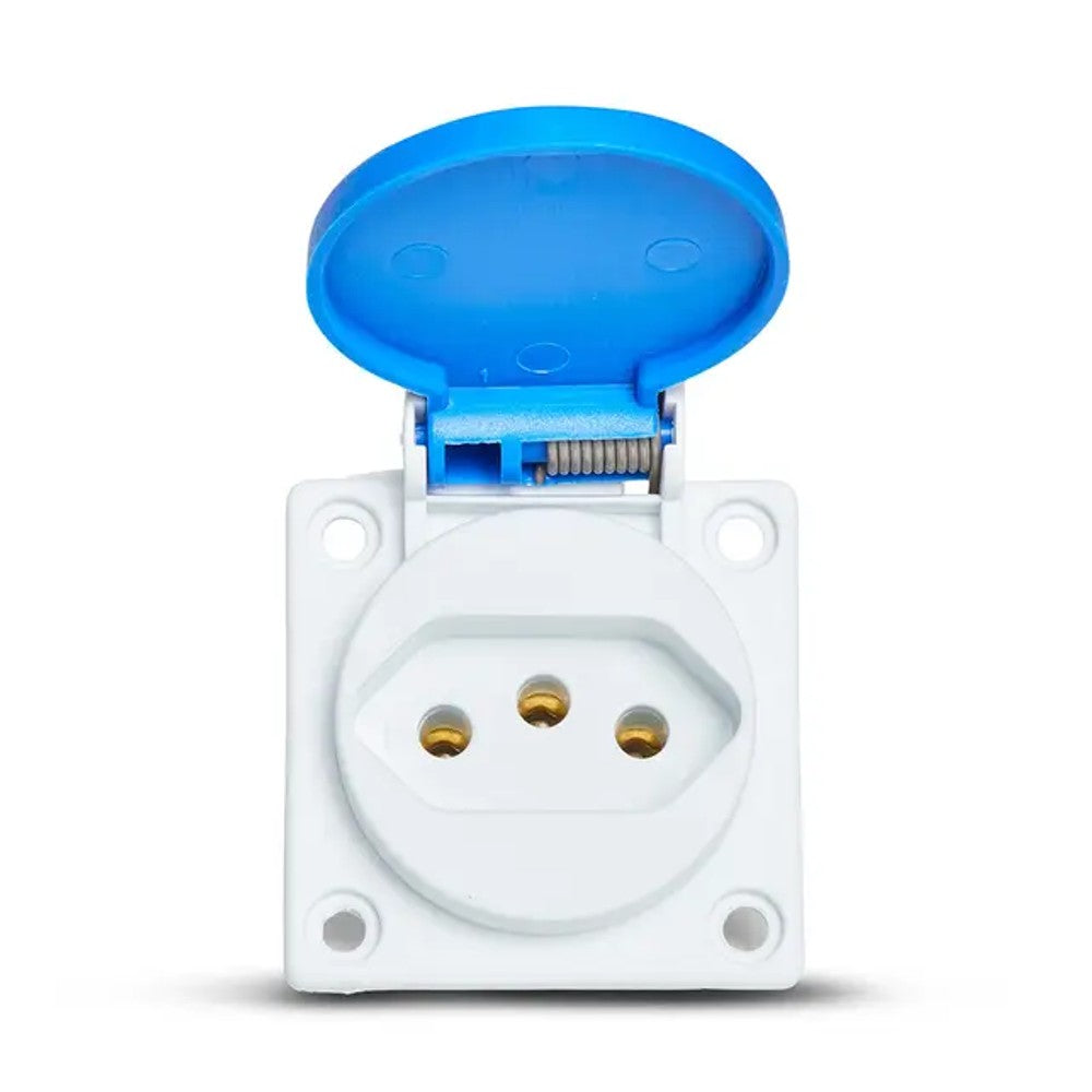 Tomada de Embutir 2P T 20A 250V Azul S8641 Steck