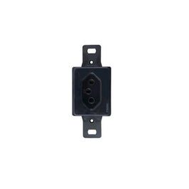 Tomada de Embutir 2P T 20A Retangular Preto
