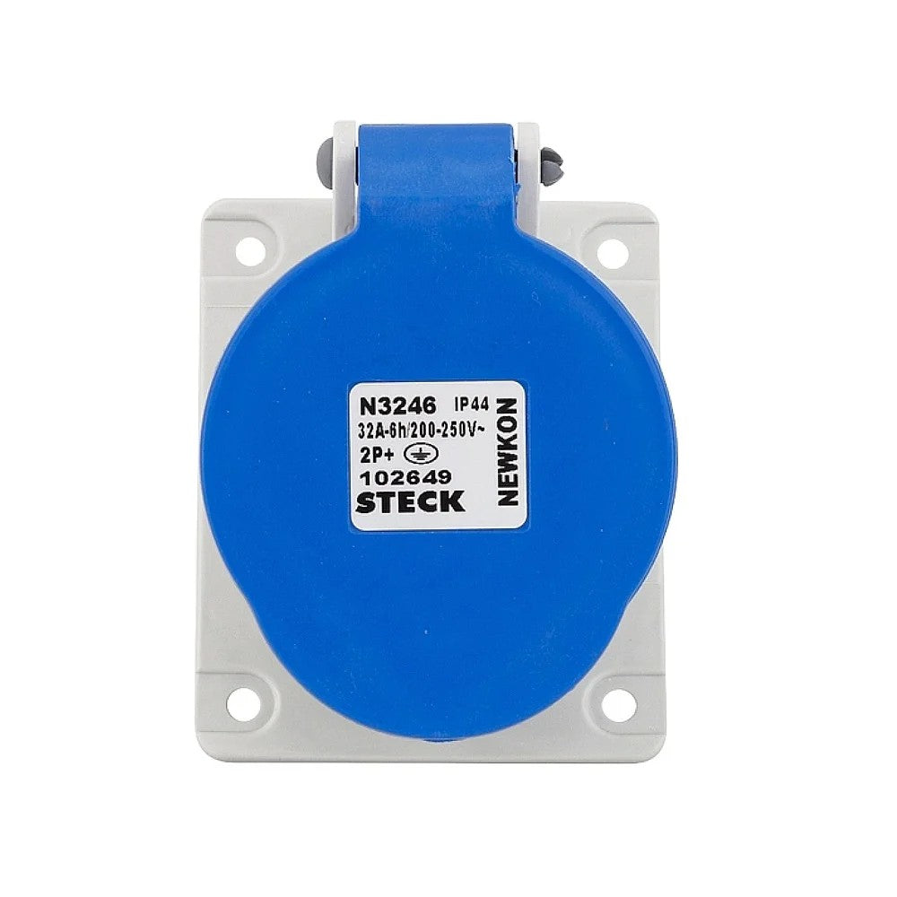 Tomada de Embutir 2P T 32A 240V 3246N Steck