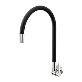 Torneira Cozinha Parede Galiflex Cromado e Preto Docol
